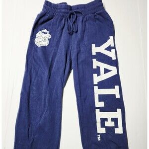 Yale University Sweatpants Small Isaac Morris Campus Lab Navy Blue Bulldogs EUC